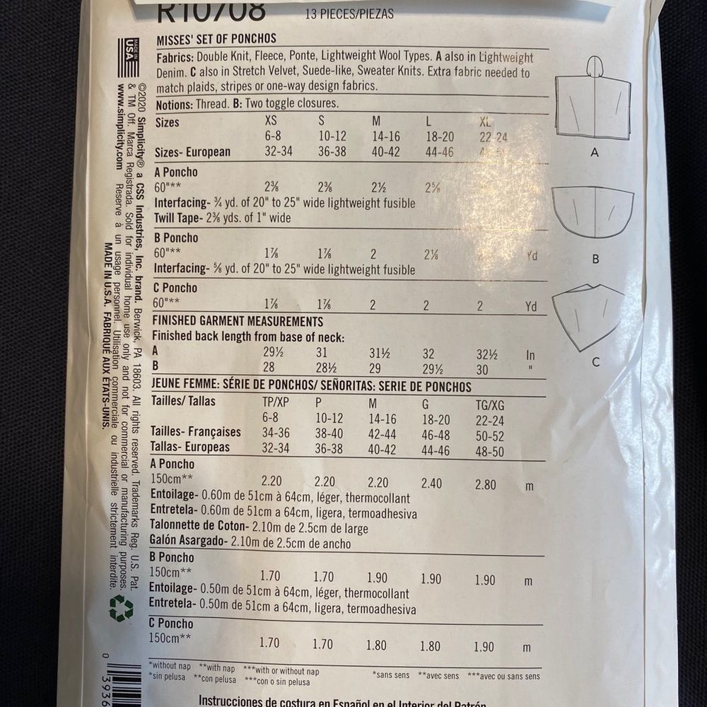 Simplicity sewing pattern - Picture 2 of 2